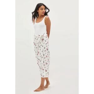 Hill House Home The Josie Pareo Ivory Ikat Floral Wrap Skirt One Size